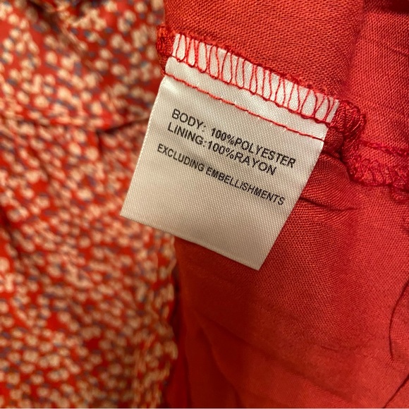 Princess Polly red floral tie strap Bonnie dress - Picture 9 of 9